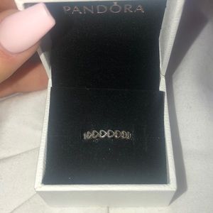 Pandora Band Of Hearts Ring Size 5